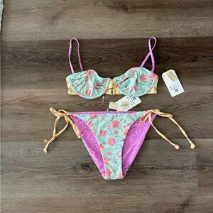 Billabong underwire floral bikini